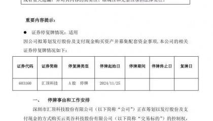 汇顶科技收购云英谷告吹